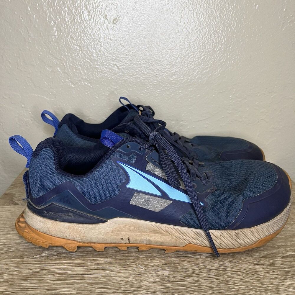 Altra Mens Lone Peak 7 AL0A7R6H445 Blue Running Shoes Sneakers Comfort Size 7